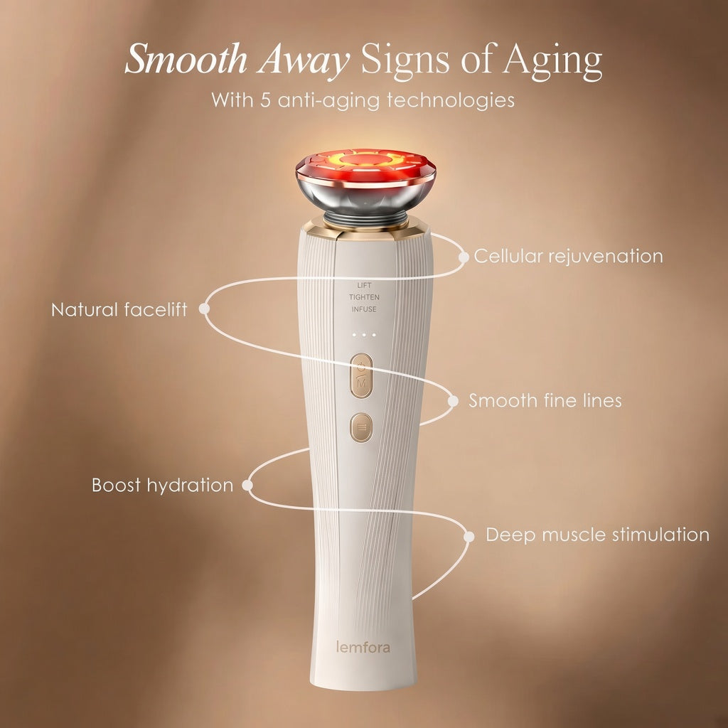 LEMFORA Microcurrent Anti aging  Facial Device
