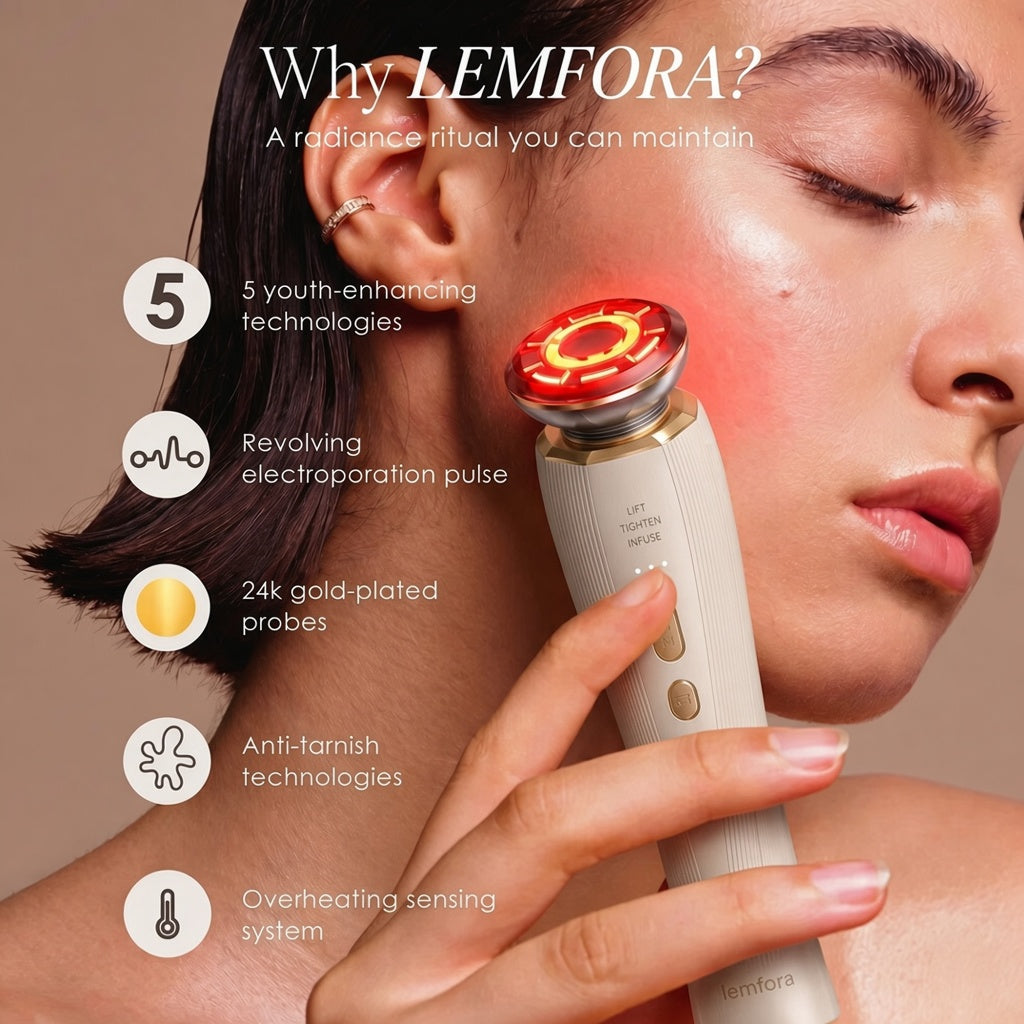LEMFORA Microcurrent Anti aging  Facial Device